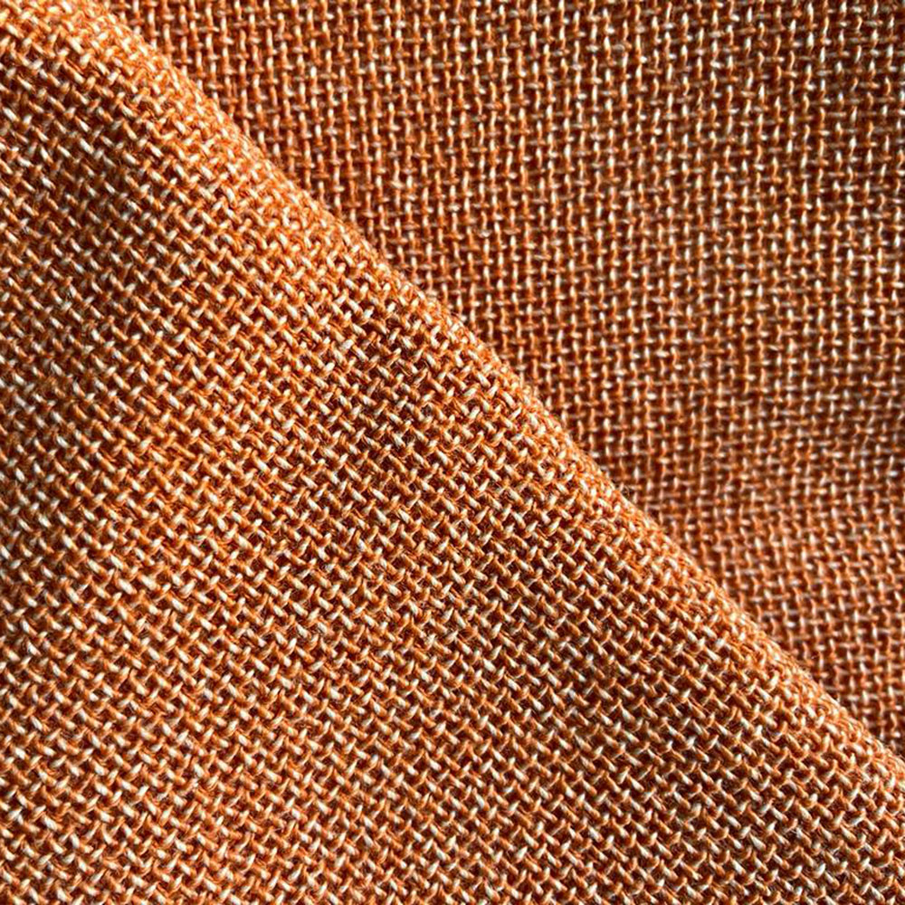 Perla oranje een 100% wollen stof